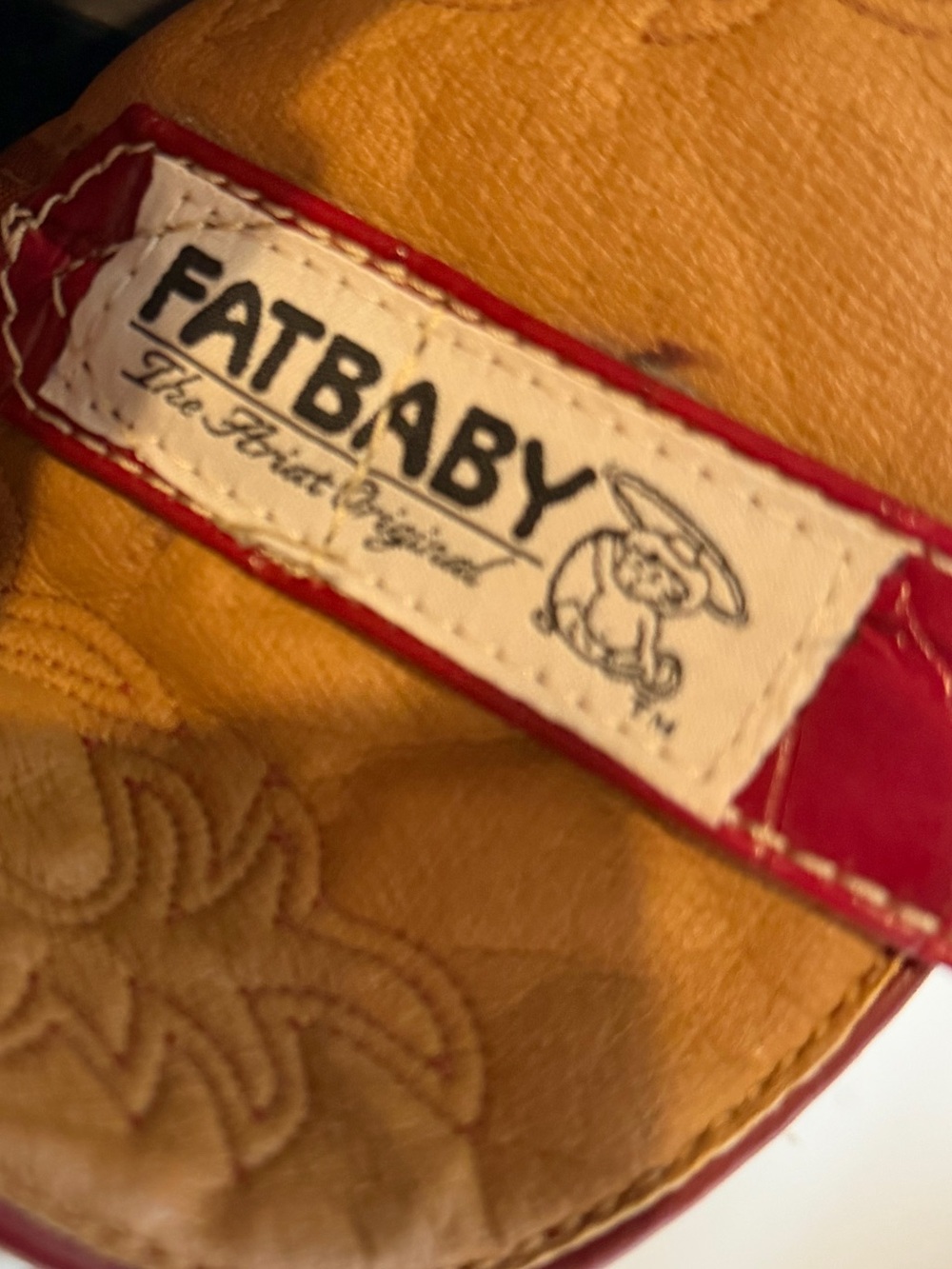 Ariat~Fatbaby~Red~Croc-Embossed~Leather & Cream~Suede~Short Shaft~Boots~Size 10 - Picture 2 of 16